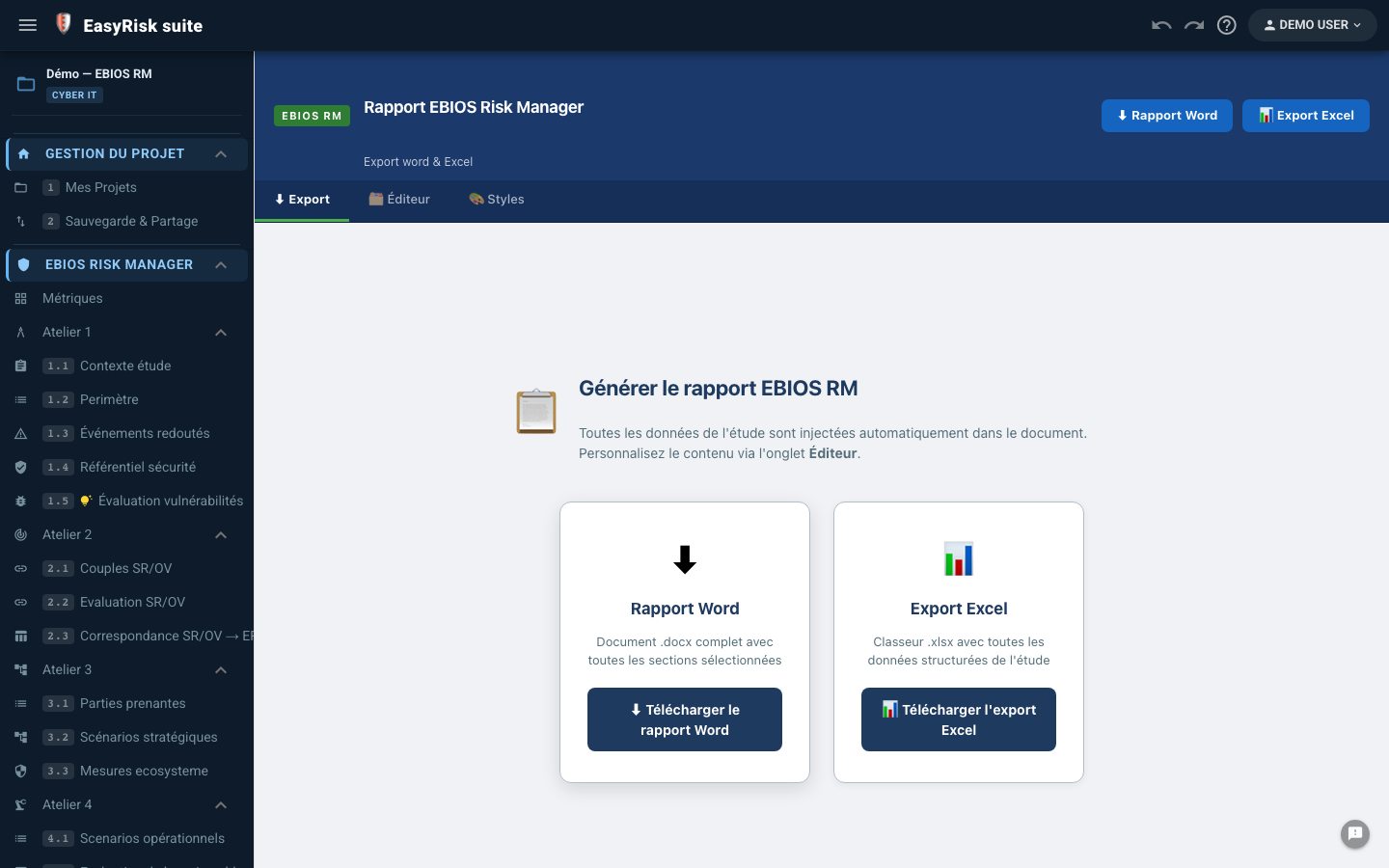 Rapport EBIOS